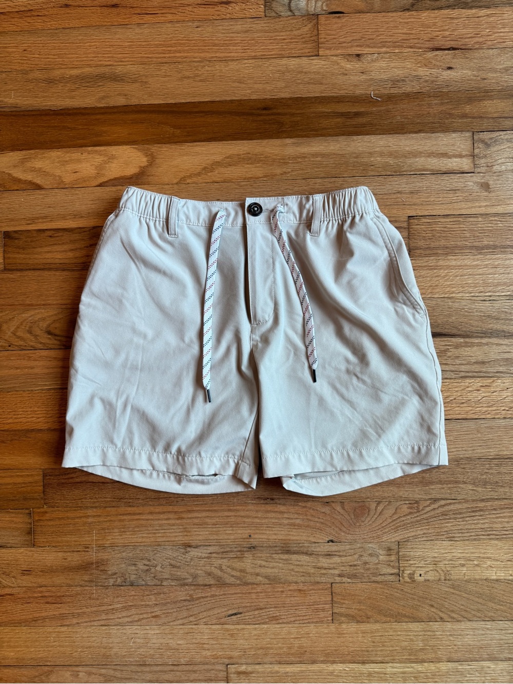 chubbies Cream Elastic-Waist Athletic Shorts